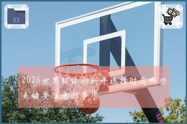 2026世界杯体彩新手选择时有哪些关键要注意的事项